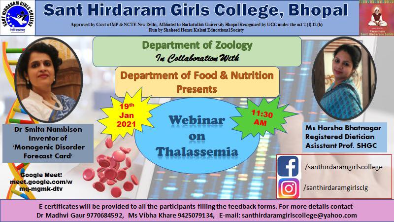 Webinar on Thalassemia